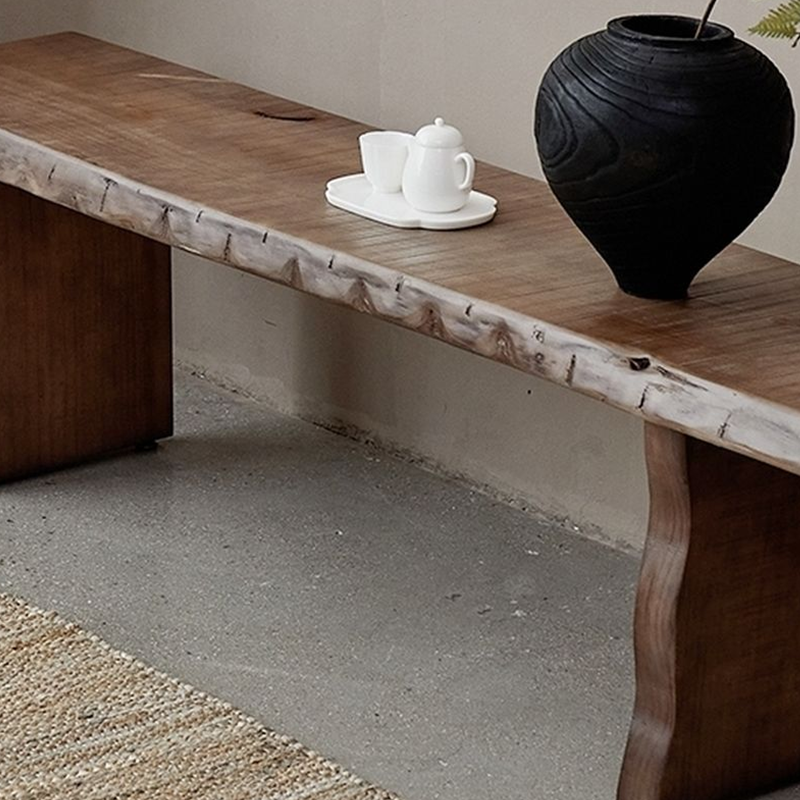 Solid Wood Dining Bench – Minimalist Pine Seating for Dining Room, Entryway & Bedroom
