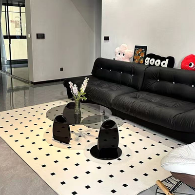 Modern Glass Coffee Table Set, Round Tempered Glass Top with Solid Wood Base – Contemporary Living Room Center Table