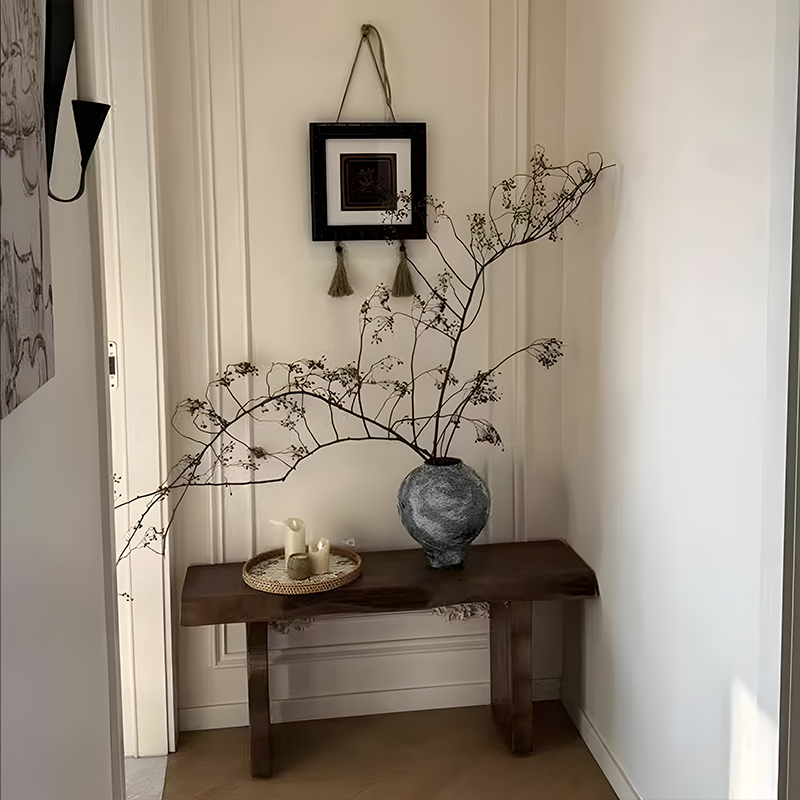 Solid Wood Dining Bench – Minimalist Pine Seating for Dining Room, Entryway & Bedroom