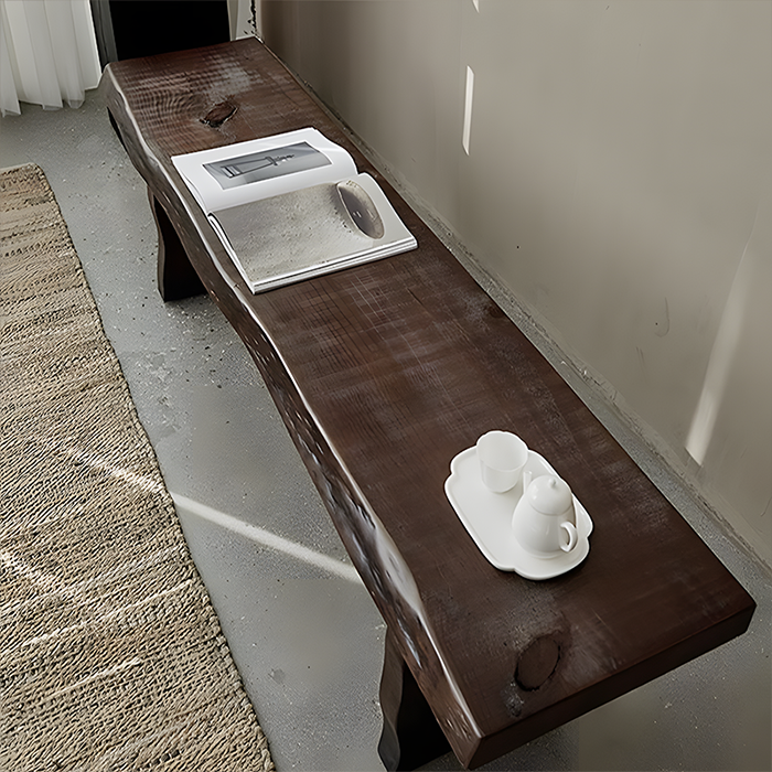Solid Wood Dining Bench – Minimalist Pine Seating for Dining Room, Entryway & Bedroom