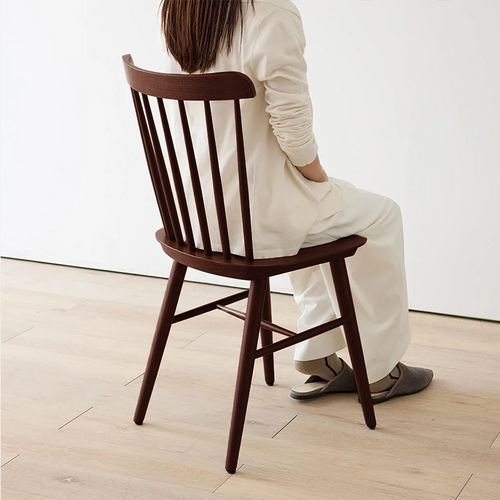 High Back Wood Modern Dining Chair, Windsor Chair