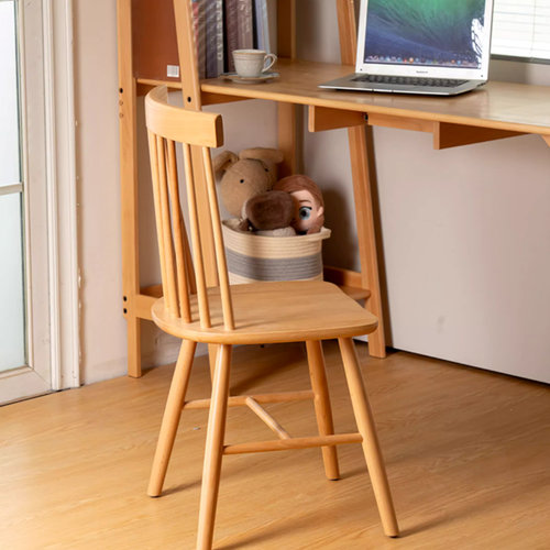 High Back Wood Modern Dining Chair, Windsor Chair