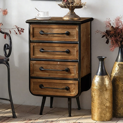 Living Room Storage Cabinet Industrial Tall Kitchen Cabinets With 4 Drawers