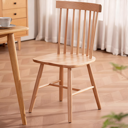 High Back Wood Modern Dining Chair, Windsor Chair