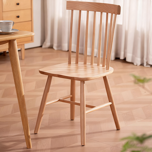 High Back Wood Modern Dining Chair, Windsor Chair