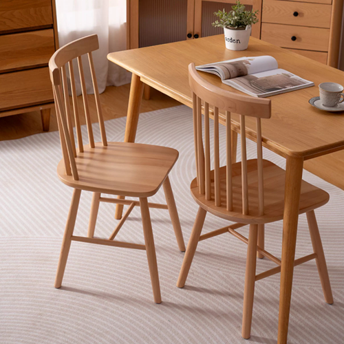 High Back Wood Modern Dining Chair, Windsor Chair