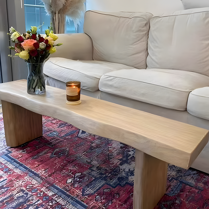 Solid Wood Dining Bench – Minimalist Pine Seating for Dining Room, Entryway & Bedroom