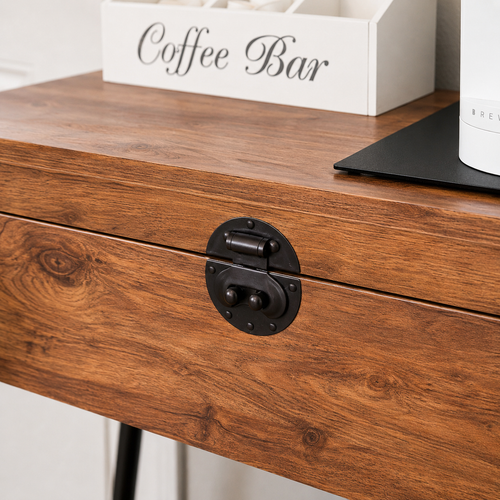 Wood Porch Console Table Side Cabinet Retro Sofa Table