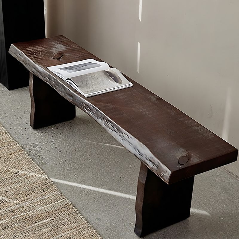 Solid Wood Dining Bench – Minimalist Pine Seating for Dining Room, Entryway & Bedroom