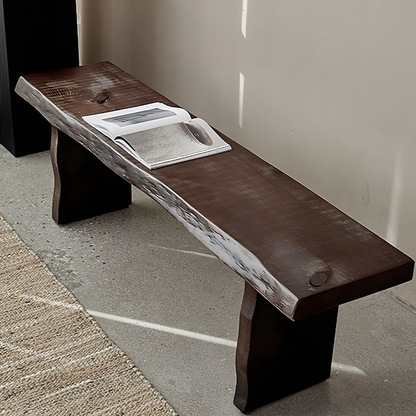 Solid Wood Dining Bench – Minimalist Pine Seating for Dining Room, Entryway & Bedroom